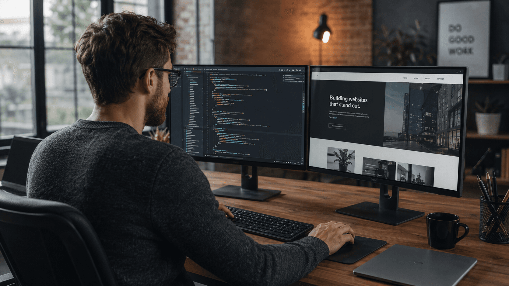 Landing page pod Google Ads przygotowany przez Devnate